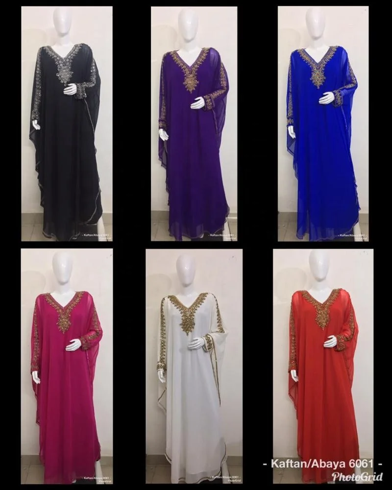Trendy New Models DUBAI MOROCCAN STYLE Dress Party Wear Gown FARASHA ABAYA KAFTAN CAFTAN for Women Full Natural OEM Service