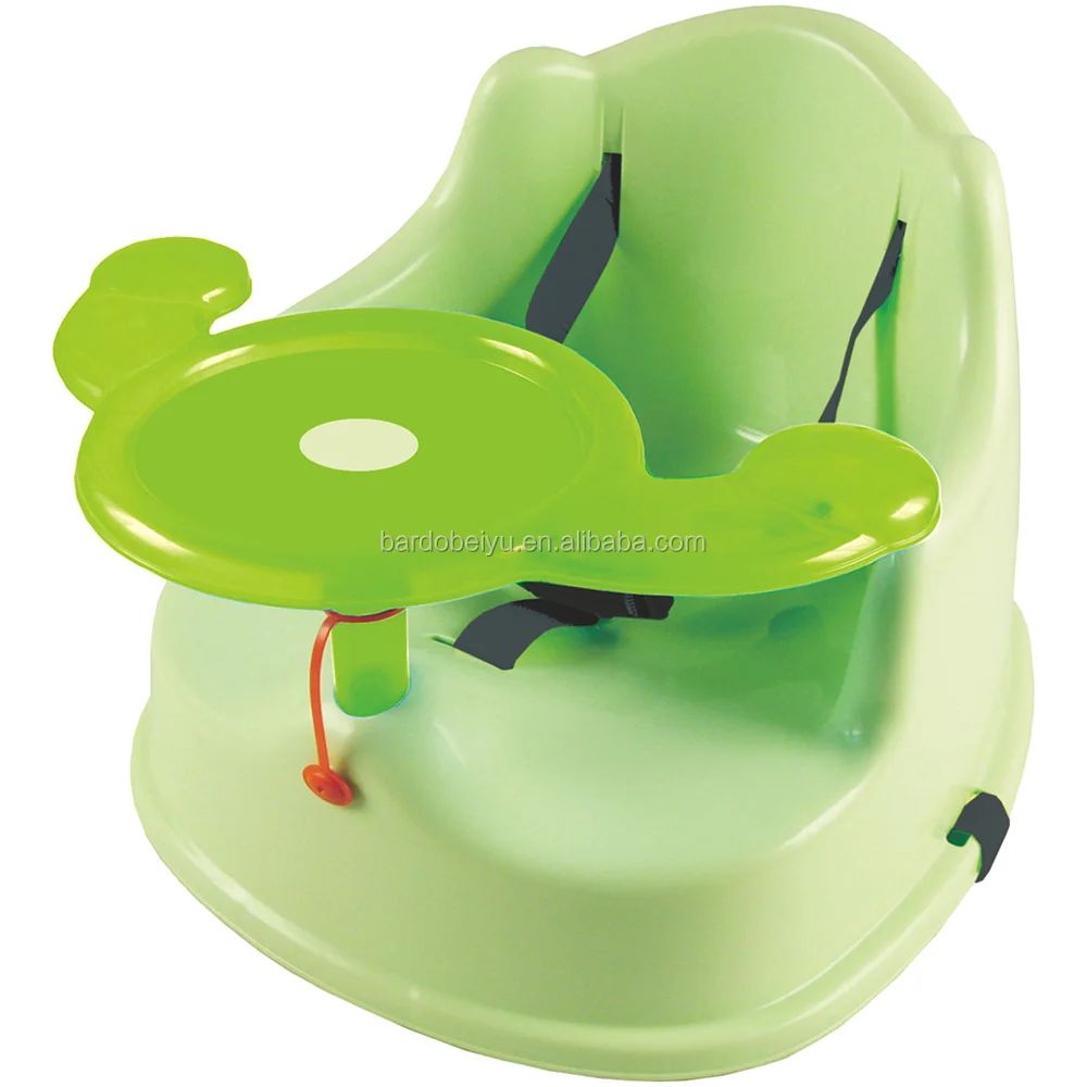 Baby plastic booster seat eating chair with tray