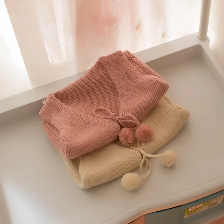 
F10717A Autumn girls bottoming sweater Korean baby cute sweater vest baby clothes 