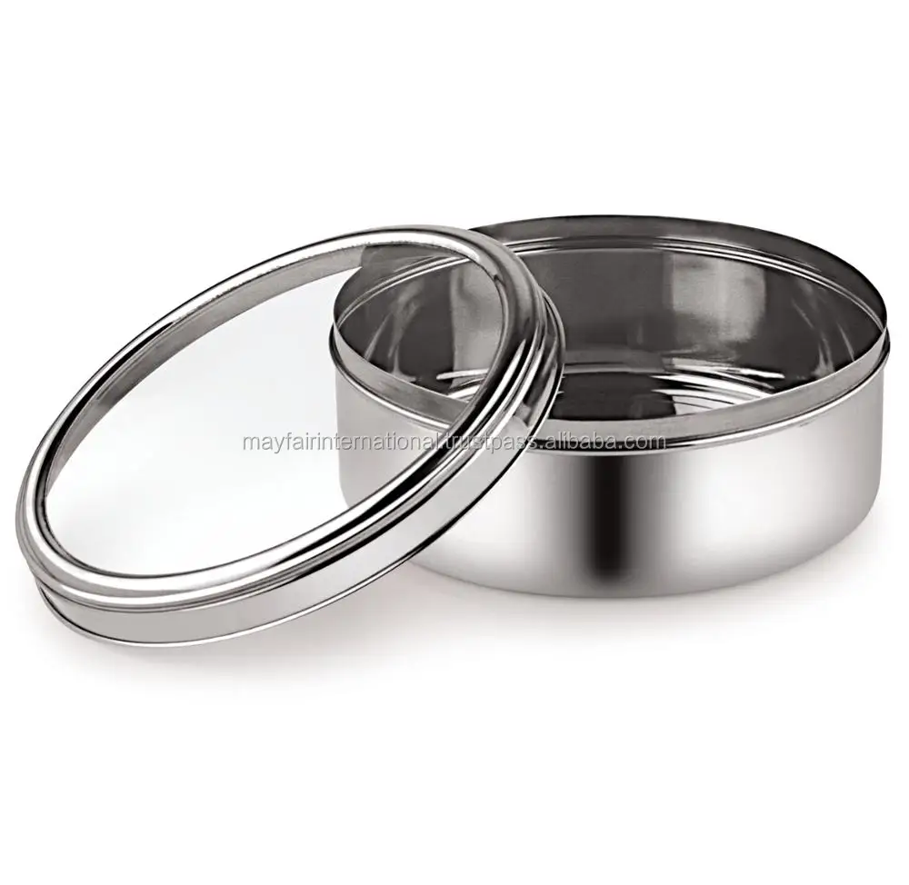 Kitchenware Stainless Steel Wholesale Cheap Price High Quality Spice Box With 7 Container And Transparent Cover