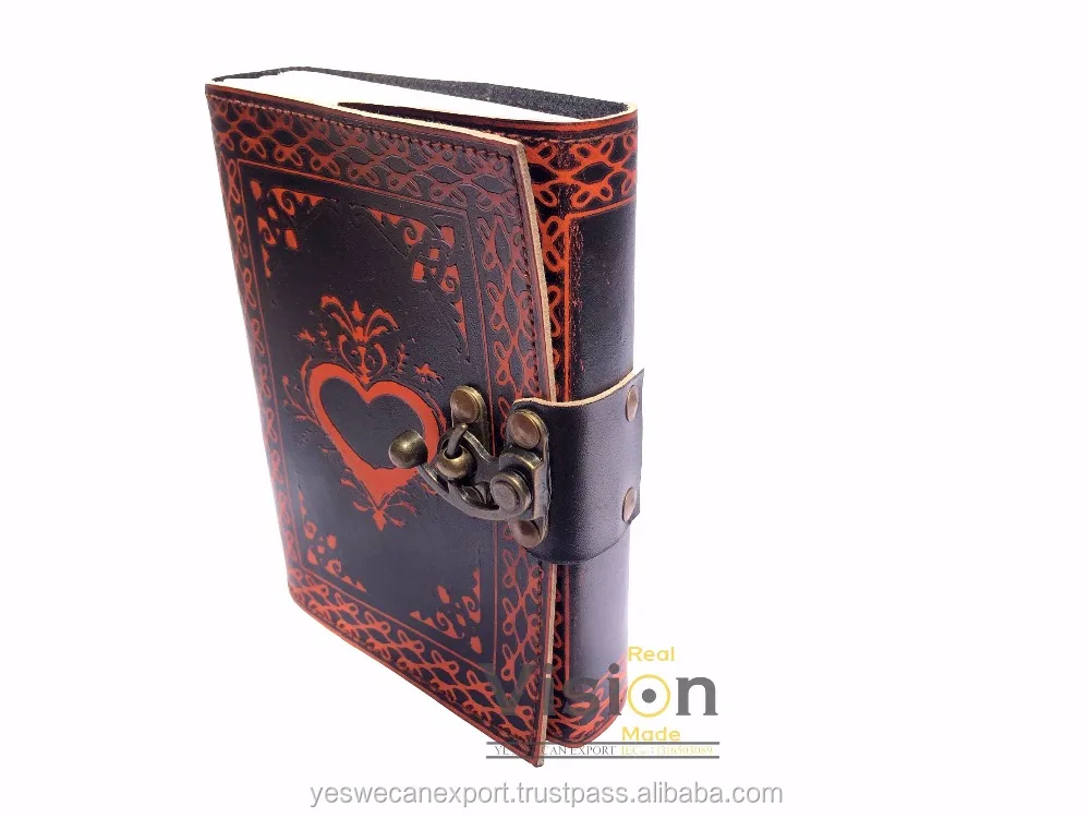 2022 Latest Stylished Best Price Organiser Planner - Vintage Style Genuine Buff Leather Notebook For Sale