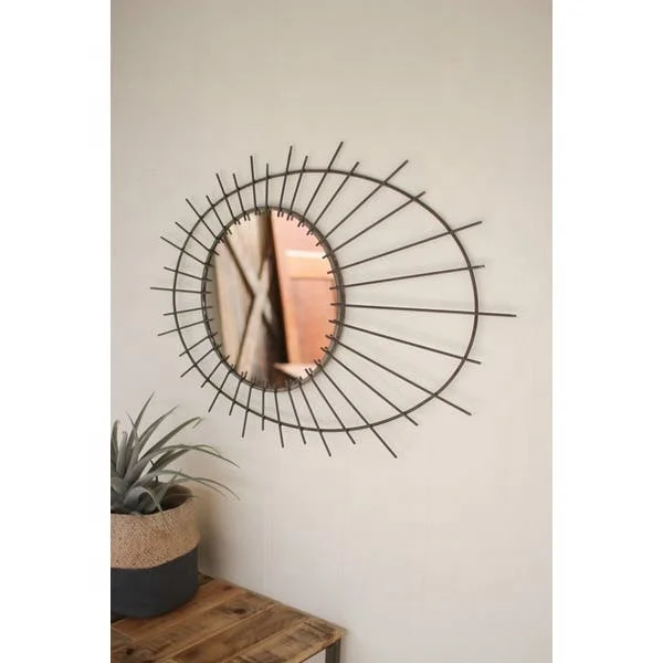  Metal Decorative Mirror Shiny mirror Gold