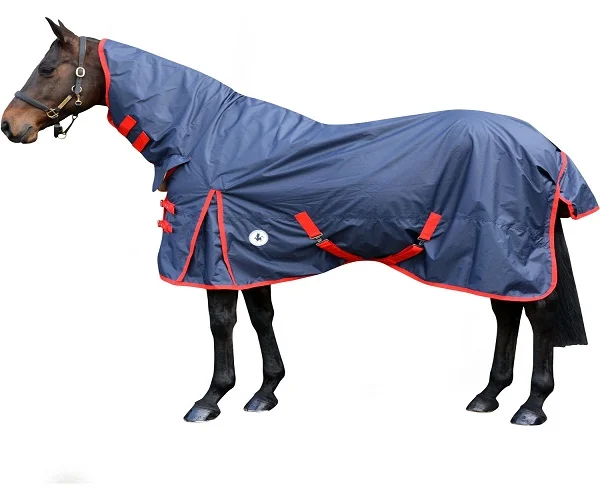 
Black 1200D DETACH A NECK MEDIUM Turnout combo horse rug 