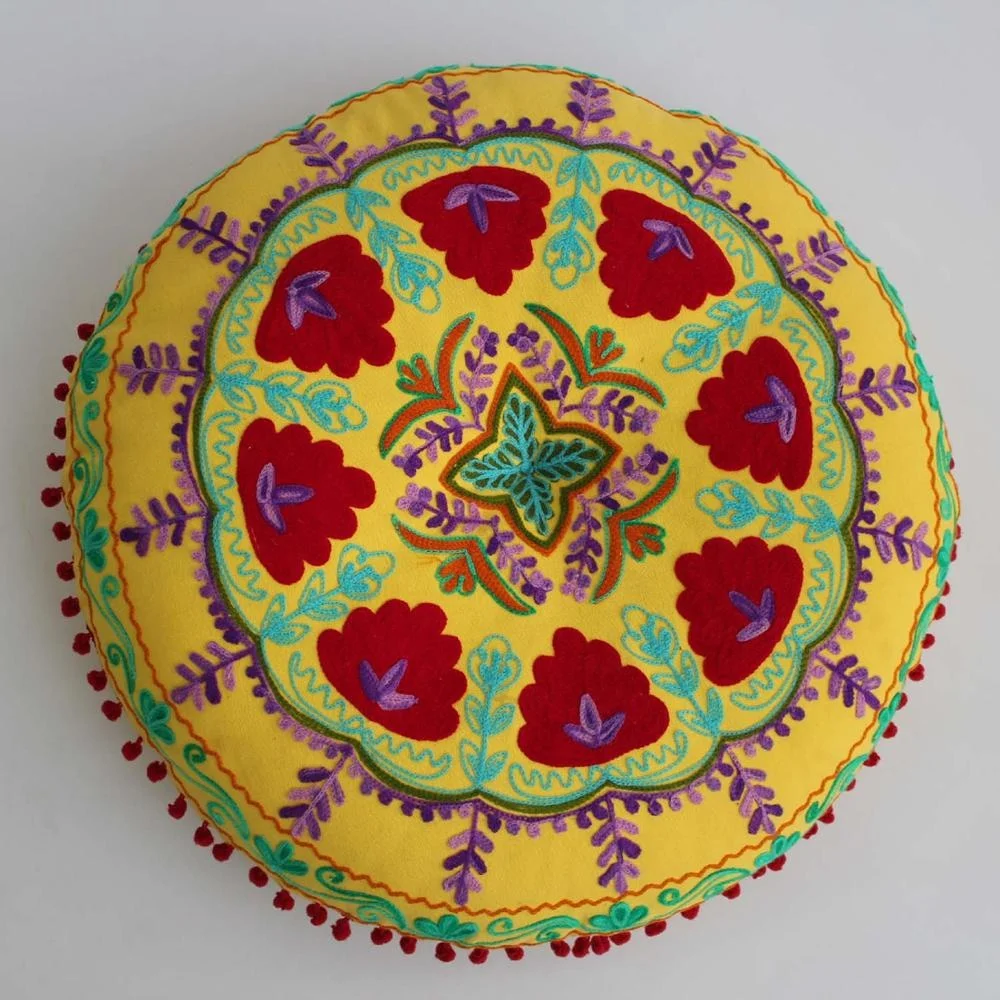 High Selling Fair Trade Home Interior Designer Floor Seat Pillow Round Wholesale Designer Zafu Soft Breathable Seat Cushion