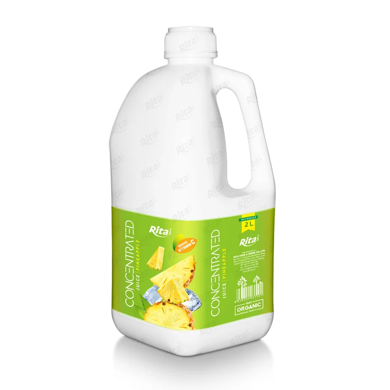 OEM Private label Fruit Juice 2L PP bottle Concentrated Pineapple Juice Drink