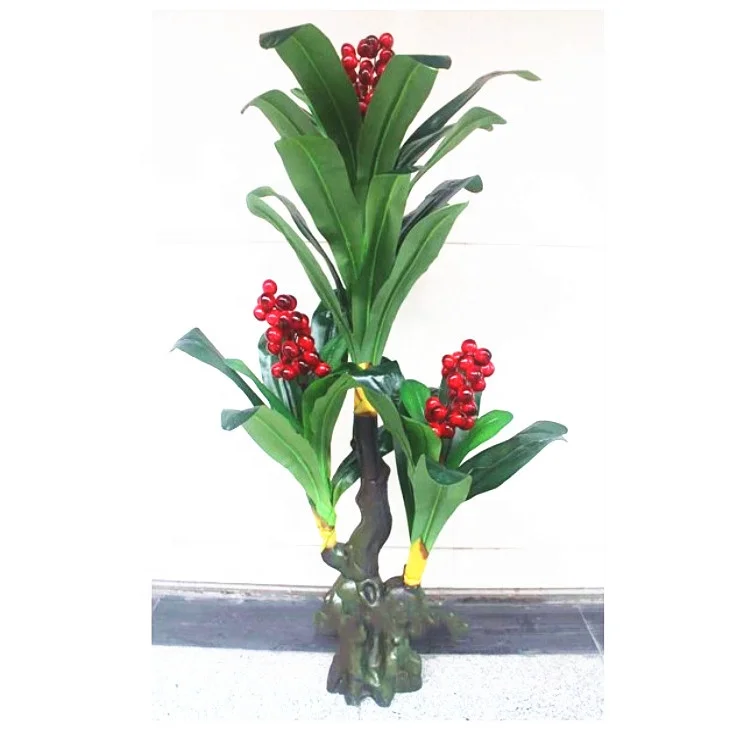 Искусственное прекрасное фруктовое дерево вишни для украшения дома, свежее фруктовое растение