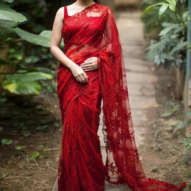 
R & D Exports Row Silk Party Wear Saree / Wedding Wear Saree 