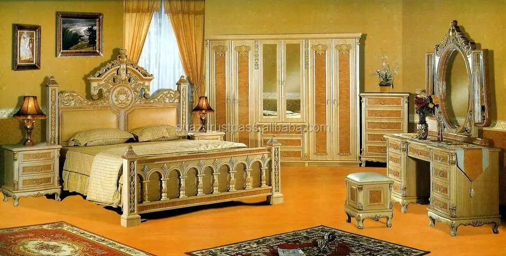 Queen Size Bed set King Size bed sets , Double Bed sets Luxury wooden bed set furniture , Hand Carving wooden Bed sets ,