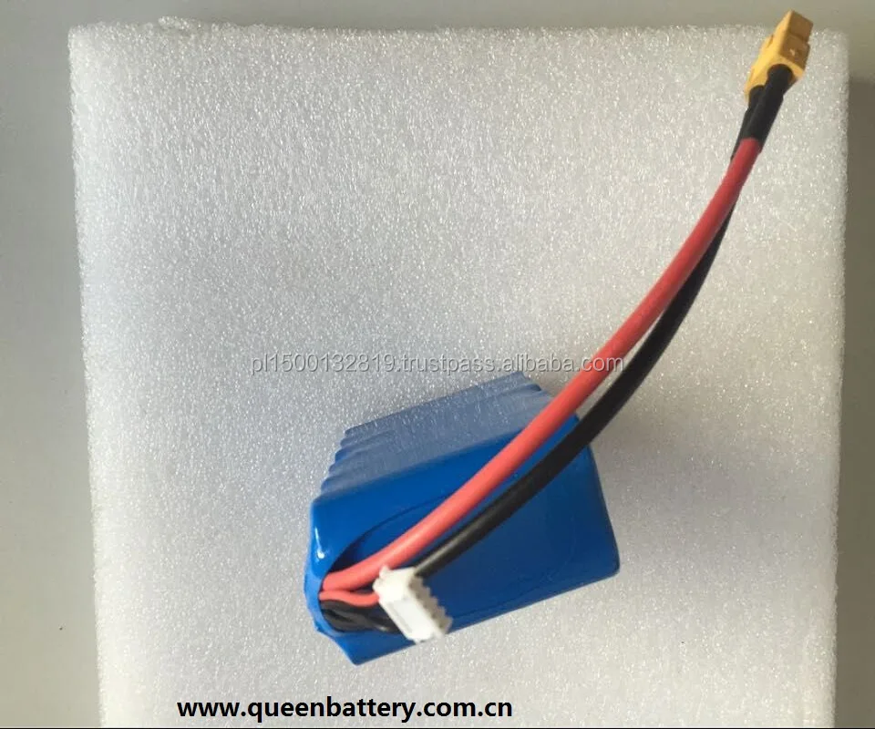 
4s3p 18650 vtc6 battery pack 14.4v 14.8v 9Ah with JACK balancewires with XT60 for CR flight/UAV plane 