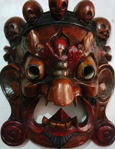 Handmade Garuda Wall Wood Mask Excellent Home Decorative Piece Handcrafted Hanging God from Nepal Wholesale Price Great Gift Art