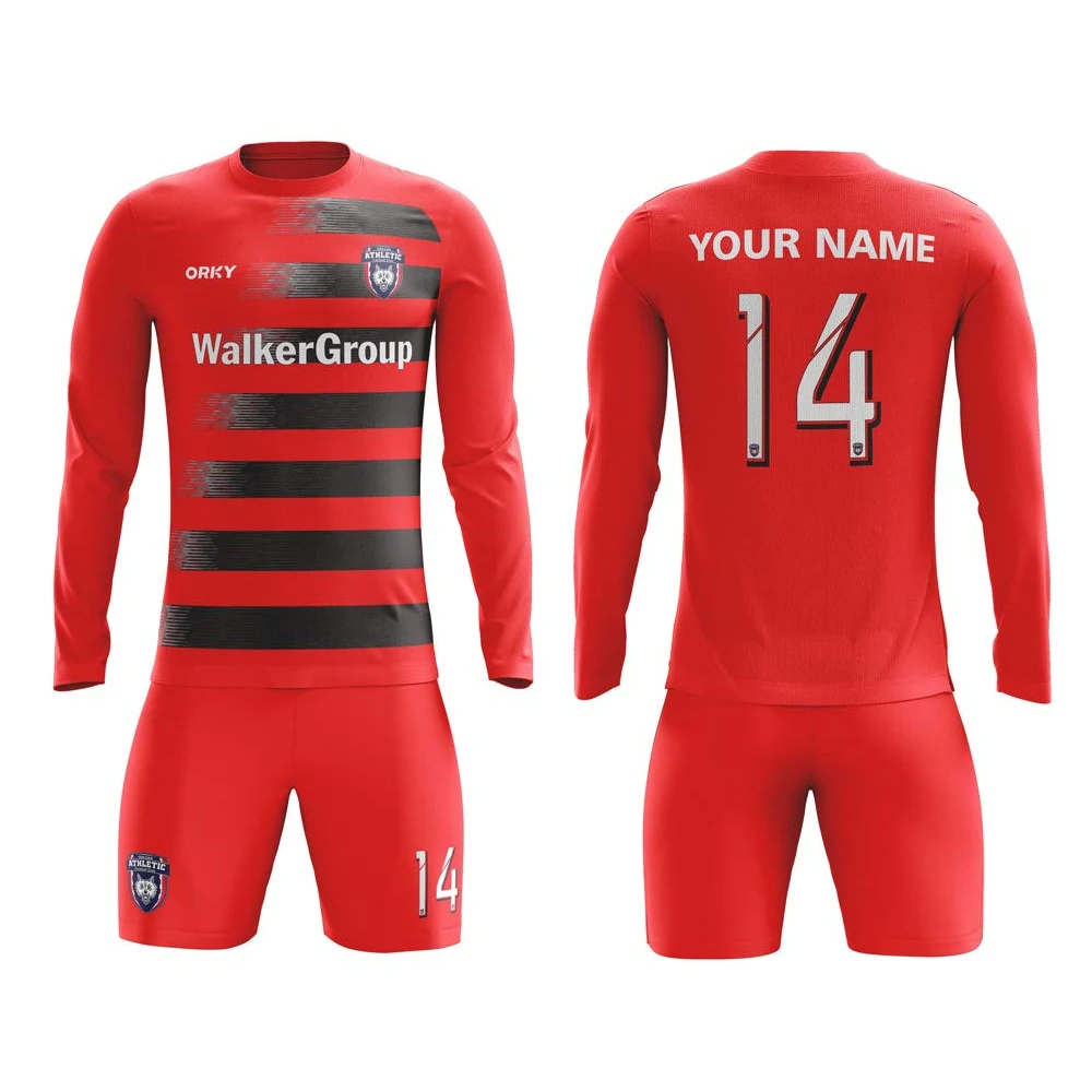 Недорогая Футбольная форма для команд Джерси и короткого футбола из 100% полиэстера