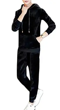 Fashion Custom High Quality Velvet Velour Tracksuits Men/Sports wear tracksuits
