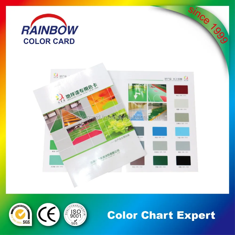 Customized Printed Decoration paint color card factory price OEM books