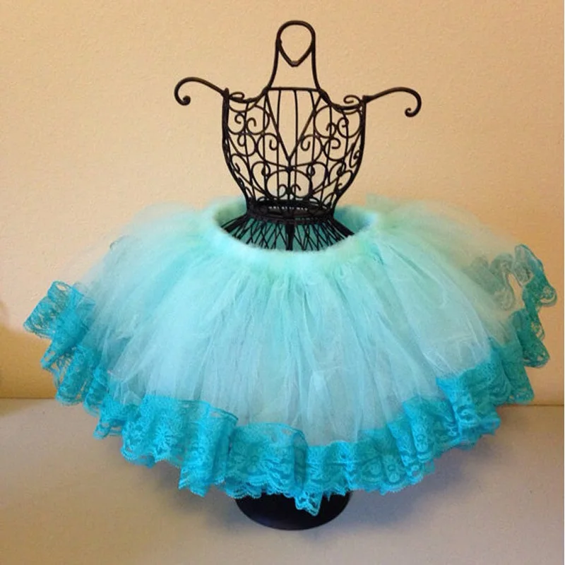 Cheap Baby Girls Mini Princess Lace Tutu Skirts Dress