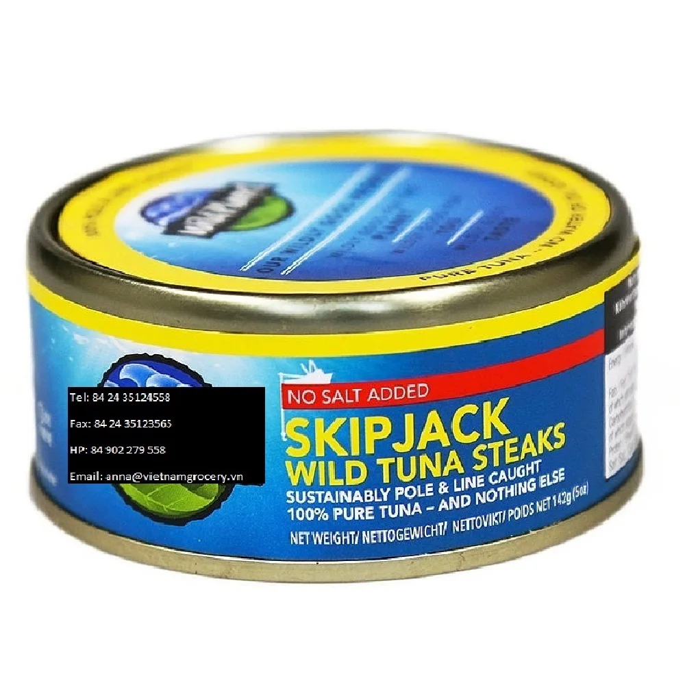 
 Консервированный Бонито Скип-Джек тунец в масле из Вьетнама-Скип-Джек тунец 140 г оптовая продажа  