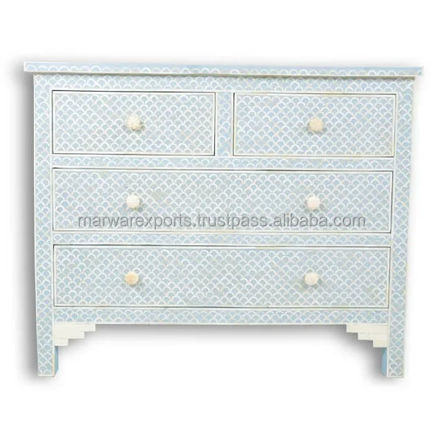 wholesale India Manufacturer bone inlay chest of drawer