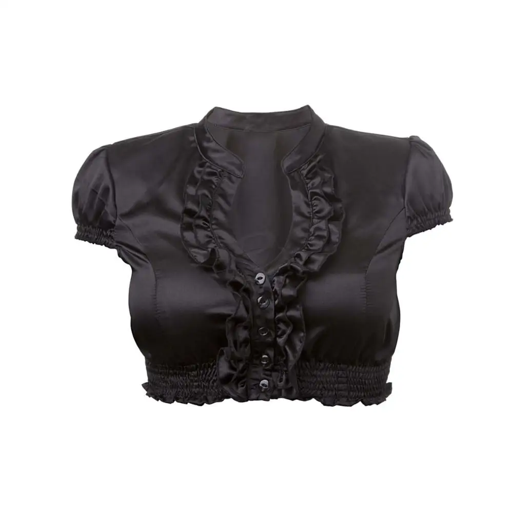 2021 casual shirts women blouse summer Short sleeve button down cotton crop top shirt blouse (Dirndl cotton blouses for women)