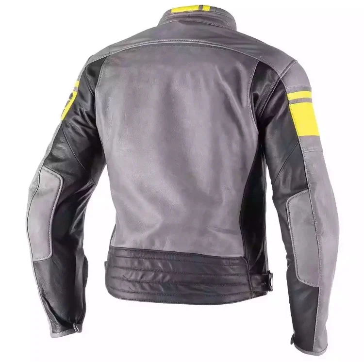 2024 new style black jack 100% Genuine leather motorbike  jacket
