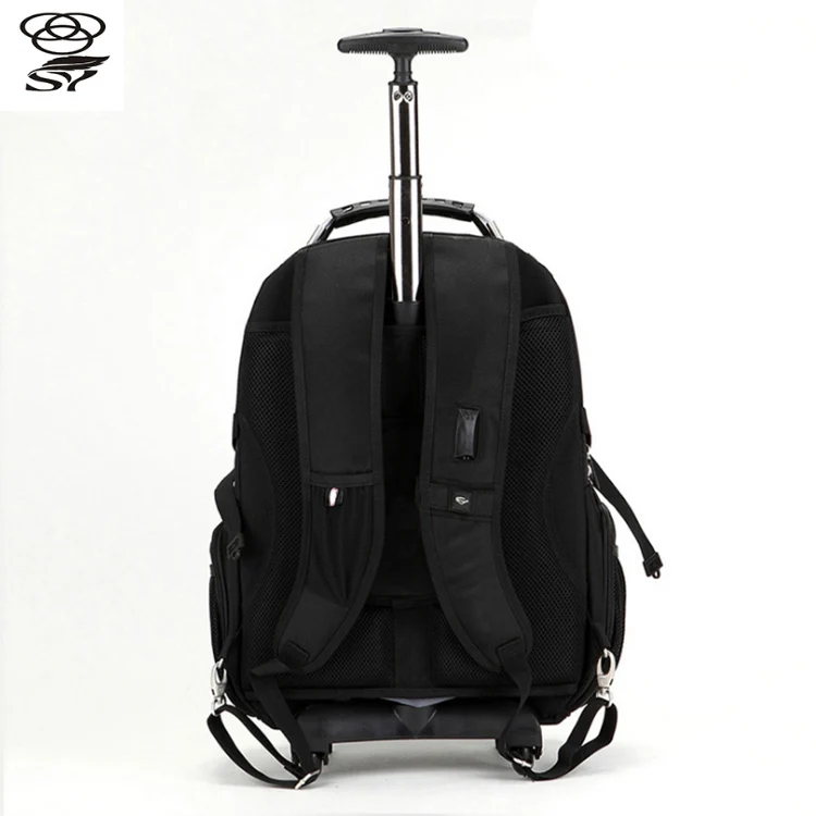 Custom Size Polyester Material Trolley Suitcase Easy Rolling Use