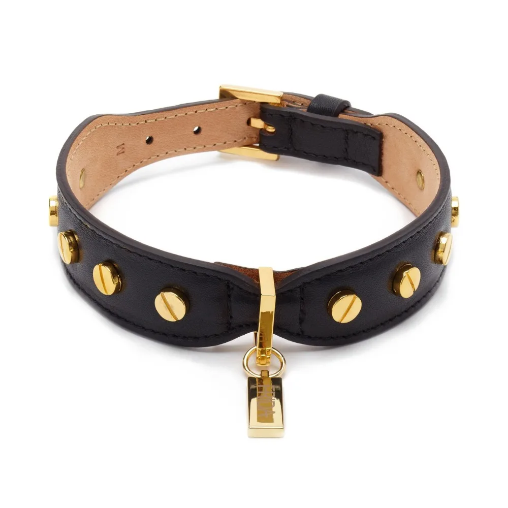 Leather Designer Dog Collars Pet Products Solid Pet Collars & Leashes Sustainable Customized Brand Logo 30 Work Days 100 Pcs T/T