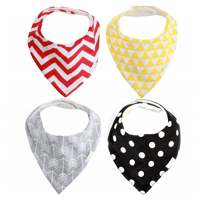 Hot Selling Bandana Drool Bibs Wholesale Custom Design Baby OEM Service Printed Infants & Toddlers 0-24 Months Baby Bandana Bibs