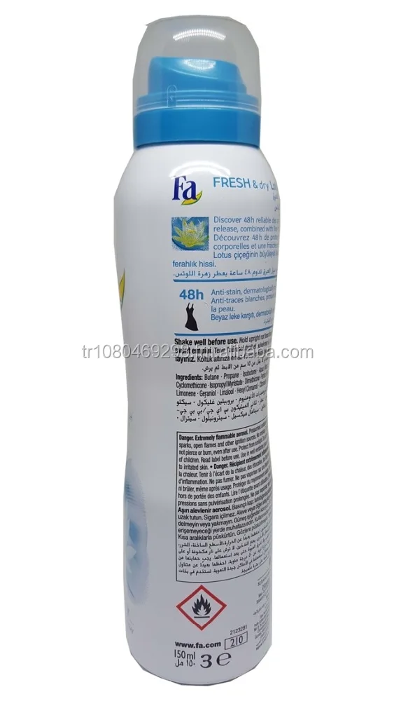 
FA SPRAY DEODORANT 