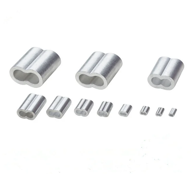 cable dia 2-8mm double hole aluminum ferrule