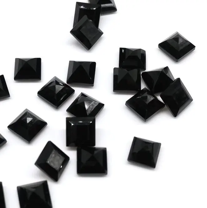 5mm Natural Black Onyx Stone Princess Cut Loose Semi Precious Gemstones Best Factory Price Buy Shop Online from Alibaba India