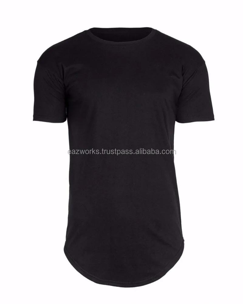
Mens Round Hem Longline T Shirt 
