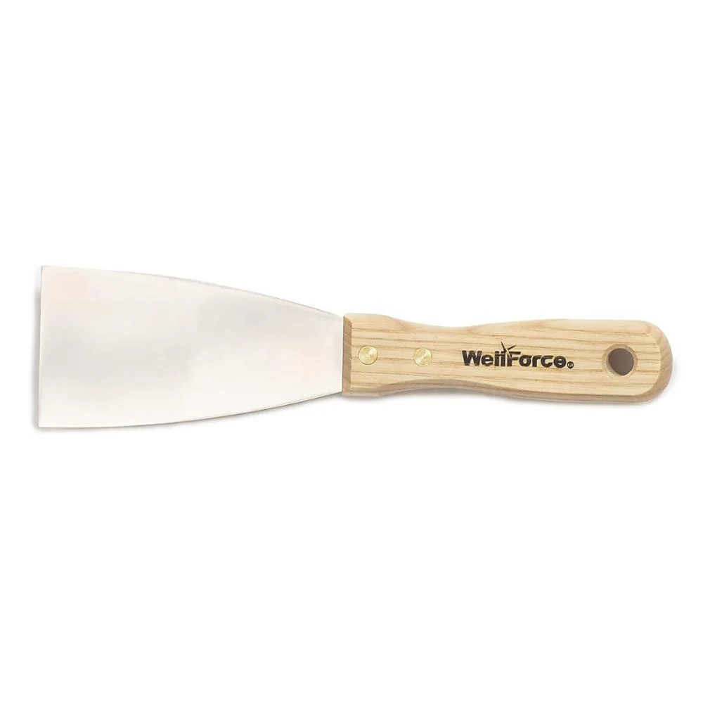 German Oak putty knife with stainless steel blade