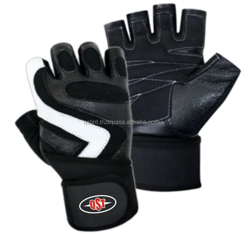 Breathable Cowhidegym Training Gloves Weight Lifting Gloves Fitness Long Wrist Sports Customized OEM Unisex PK XS to XXL