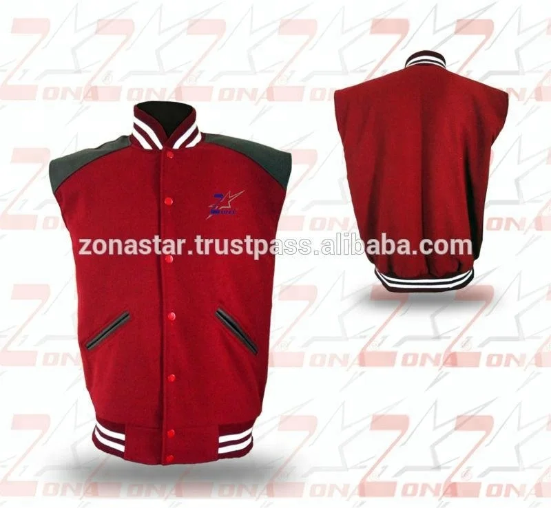 Fine Quality Sleeveless Varsity Jackets buy from Zona Star Pakistan