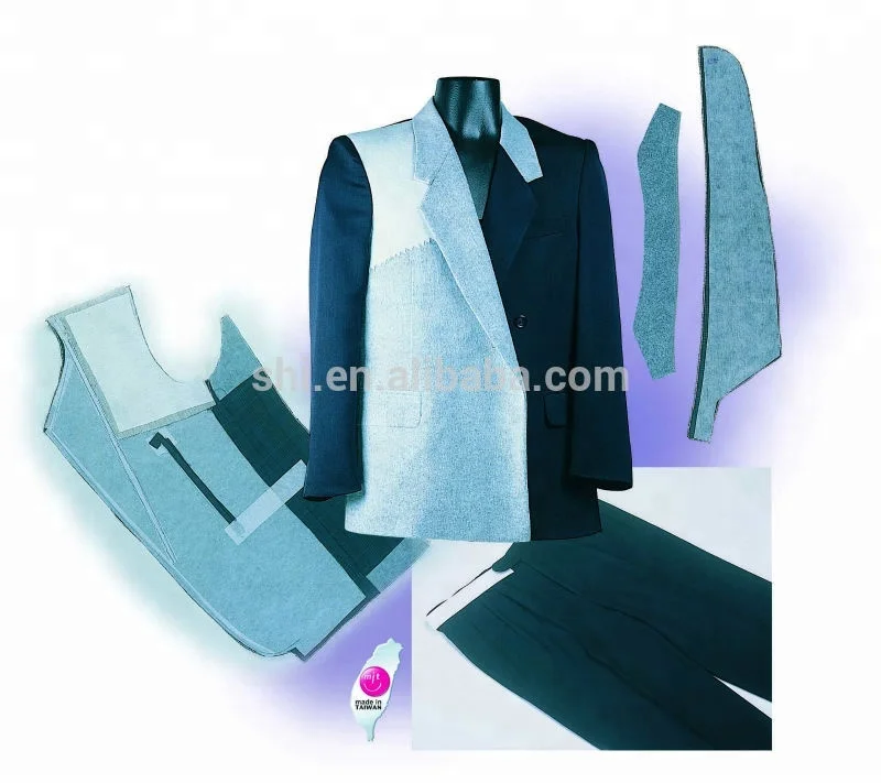 Chemical bonded fusible nonwoven for apparel interlining