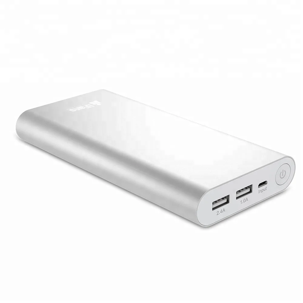 
iFans Dual 2 USB Phone Portable Charger Power Bank 20000mAh 