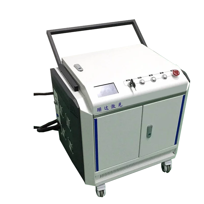 
Permanent Lossless 1000W Metal fiber laser cleaning machine with fast roll action 