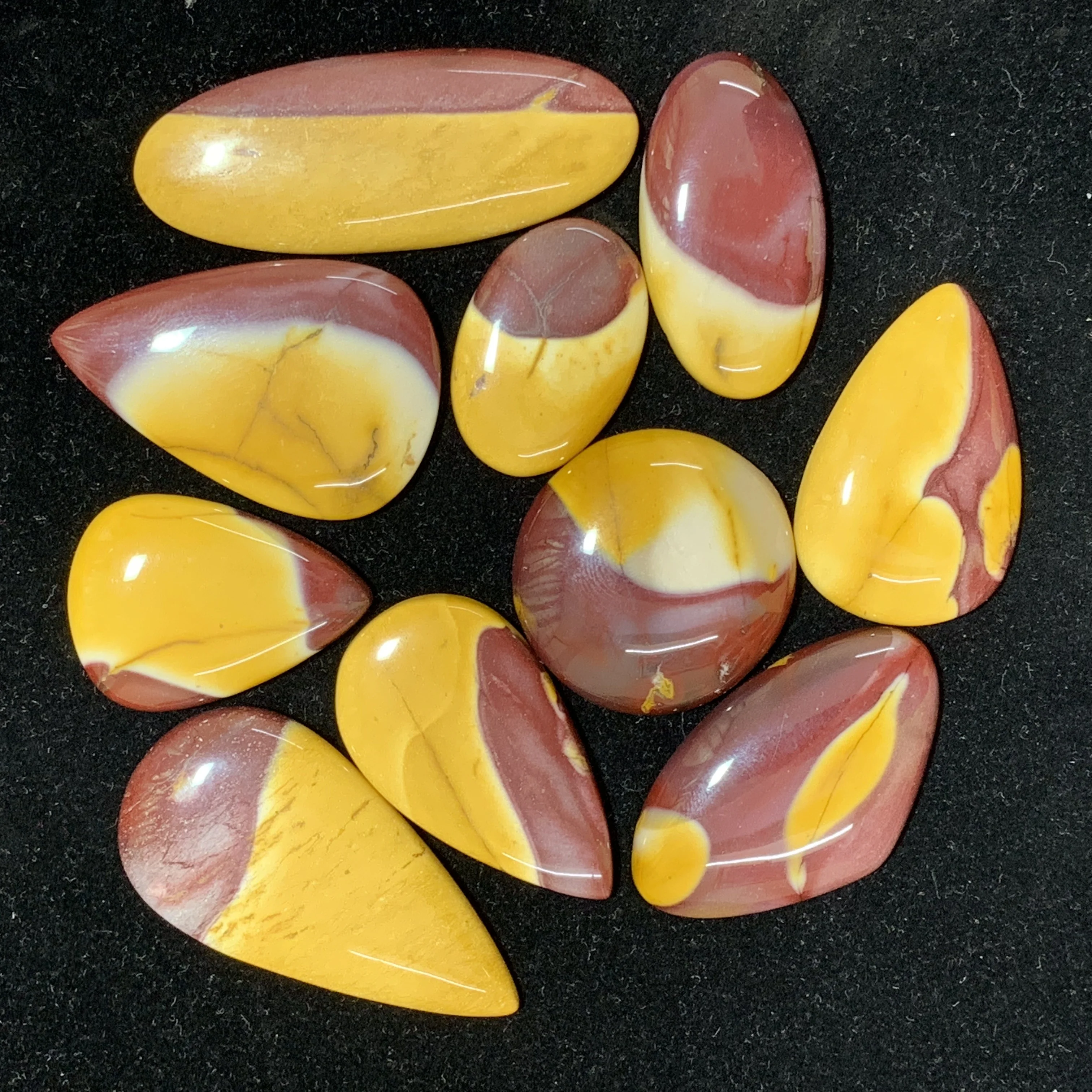 Loose Gemstone Cabochon Mookaite Jasper Stone