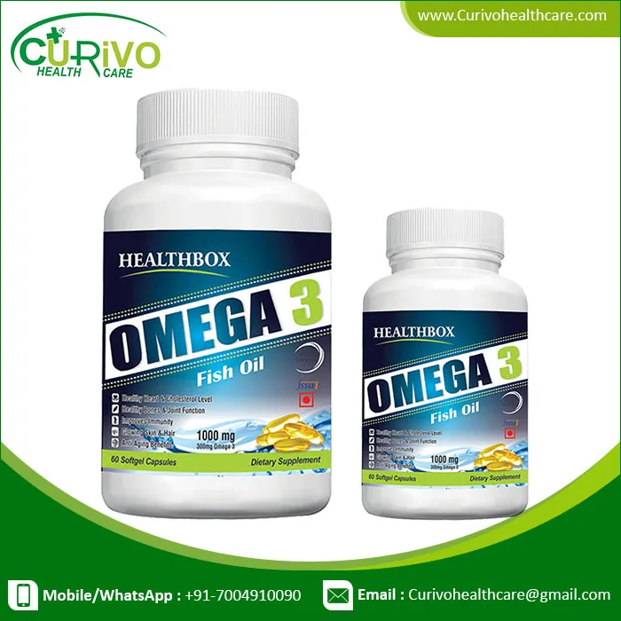 
1000mg Omega 3 Softgel Capsules 