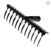 
Rakes with twisted tines (with 10, 12 or 14 tines) 