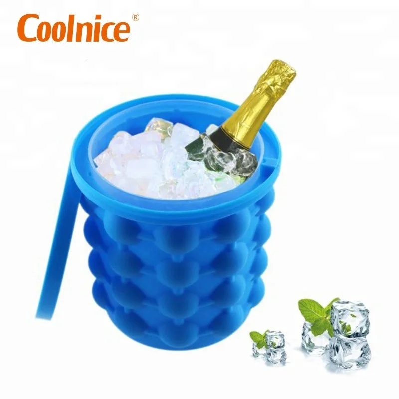 Small size Hot sales Durable Non-toxic silicone rubber ice bucket