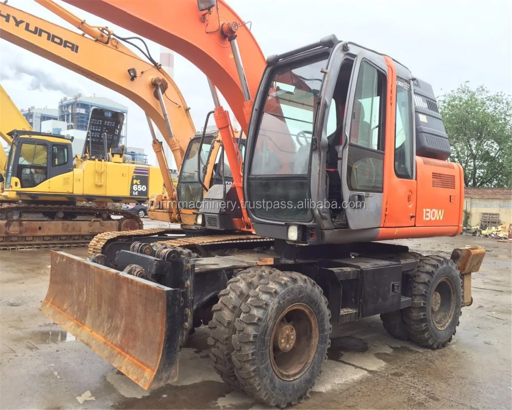 2010 Hitachi wheel excavator ZX130W, used hitachi zx130w wheel loader