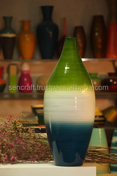 
bamboo lacquer vase; bamboo decorative vase; red bamboo vase 