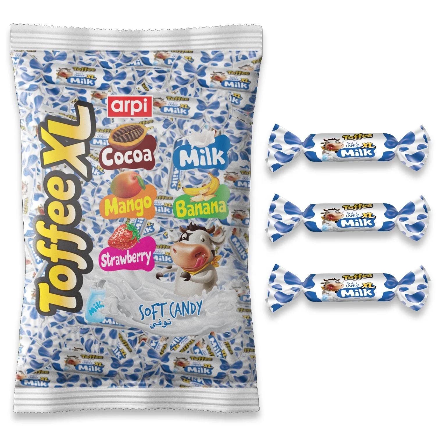 
Toffee XL Milk: Milky Soft (Chew) Candy 1 KG Bag 