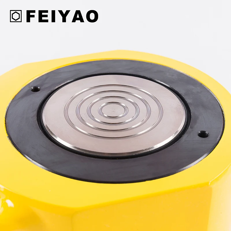 100 ton hydraulic cylinder high tonnage Single acting ultra low height electric hydraulic cylinder