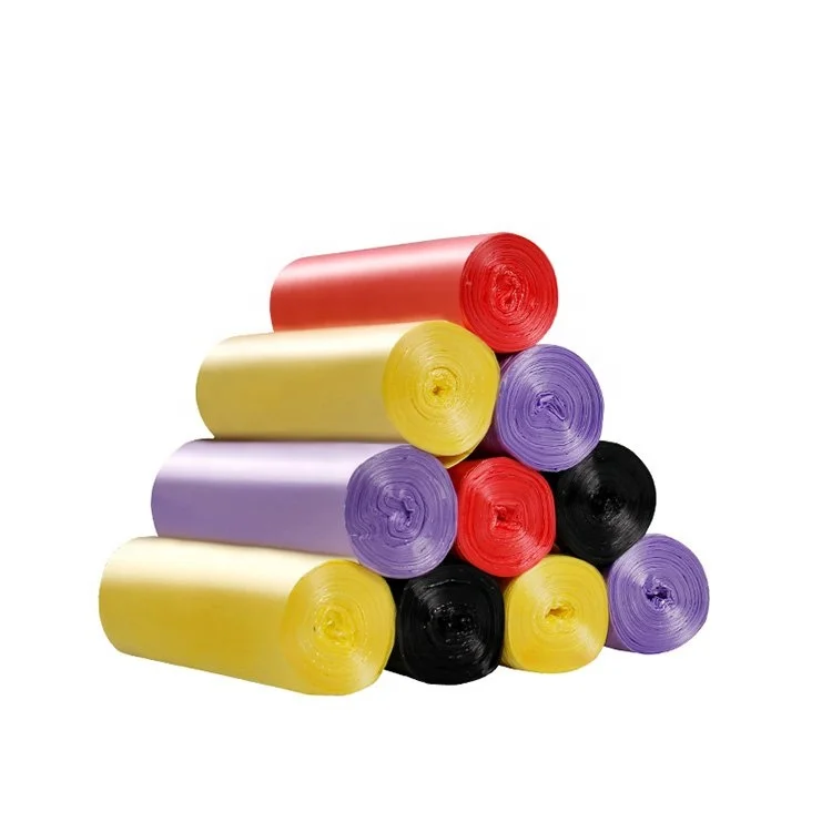 35Pcs/Rolls Tangjin Produce Clear Raw Material Pe Bag Outdoor Or Home Use Tear Off Trash Rubbish Garbage Bag For Can Liner