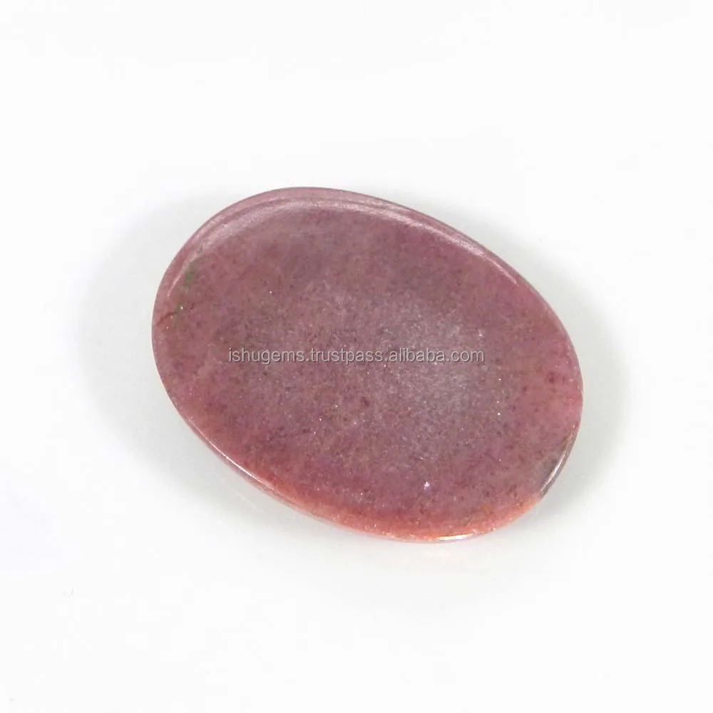 Natural Rhodonite 30x22mm Oval Cabochon 39.95 Ct Loose Gemstone Making For Jewelry