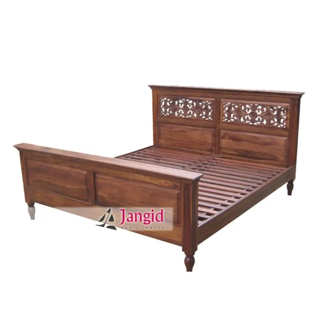 Rise Only Rise Only indian sheesham wooden bed design furniture picture