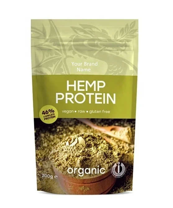 Органический Сырой порошок конопляного белка, частная торговая марка | Оптовая продажа, сделано в ЕС