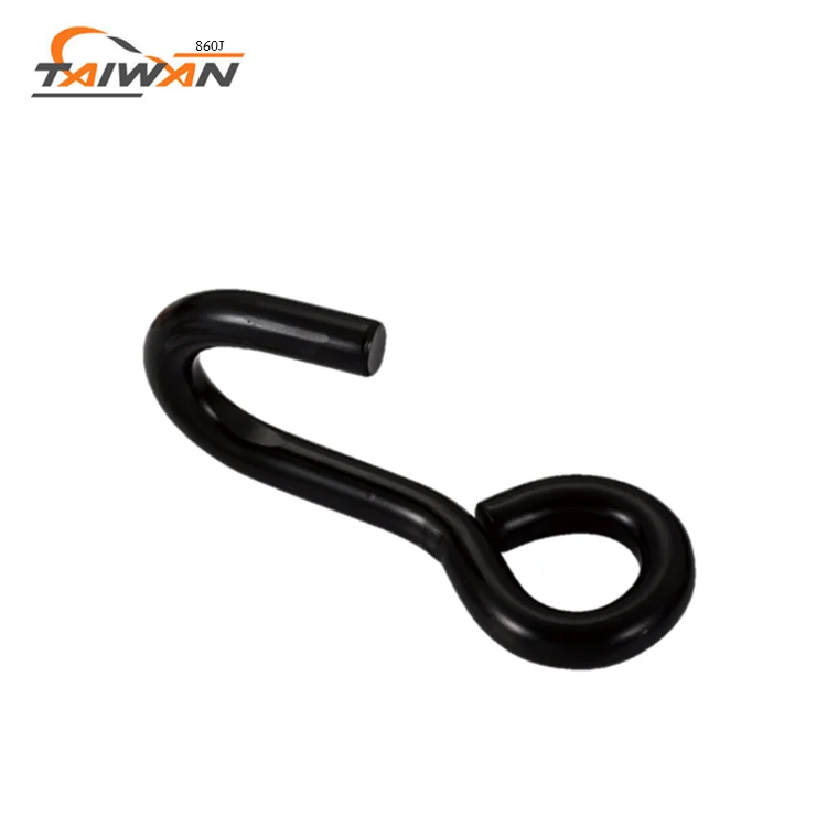 
tow strap tie down PE safety bulk black s hooks 
