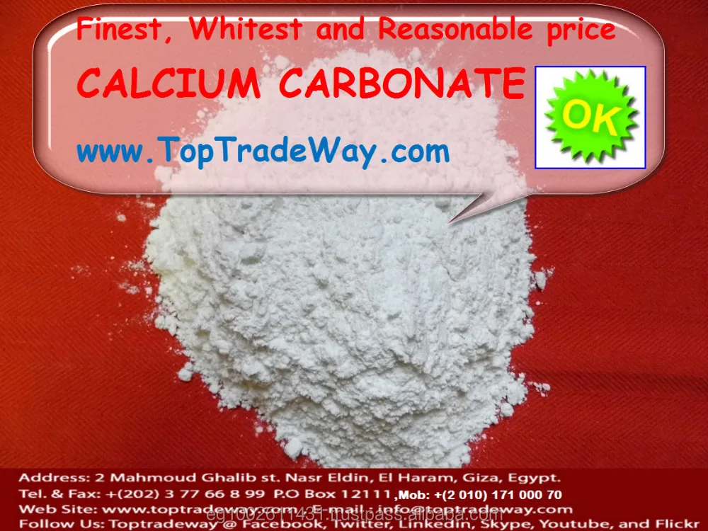 
Brightness more than 97% - Calcium Carbonate 