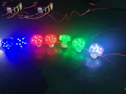 Amusement forain E14 ac24v rgb led rgb pixel 35mm led rgb auto program cabochon led